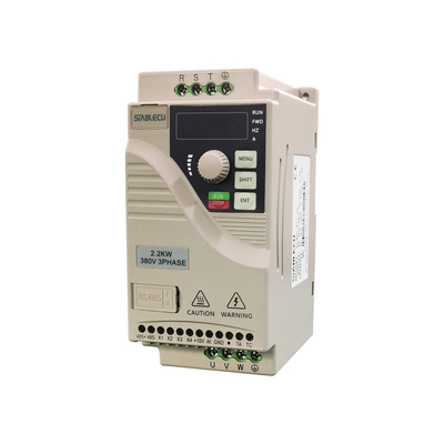 ABS PC Single Phase Frequency Inverter , 0.75KW Single Phase Motor VFD Drive
