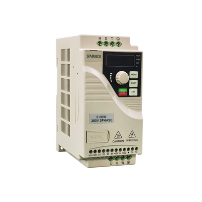 ABS PC Single Phase Frequency Inverter , 0.75KW Single Phase Motor VFD Drive